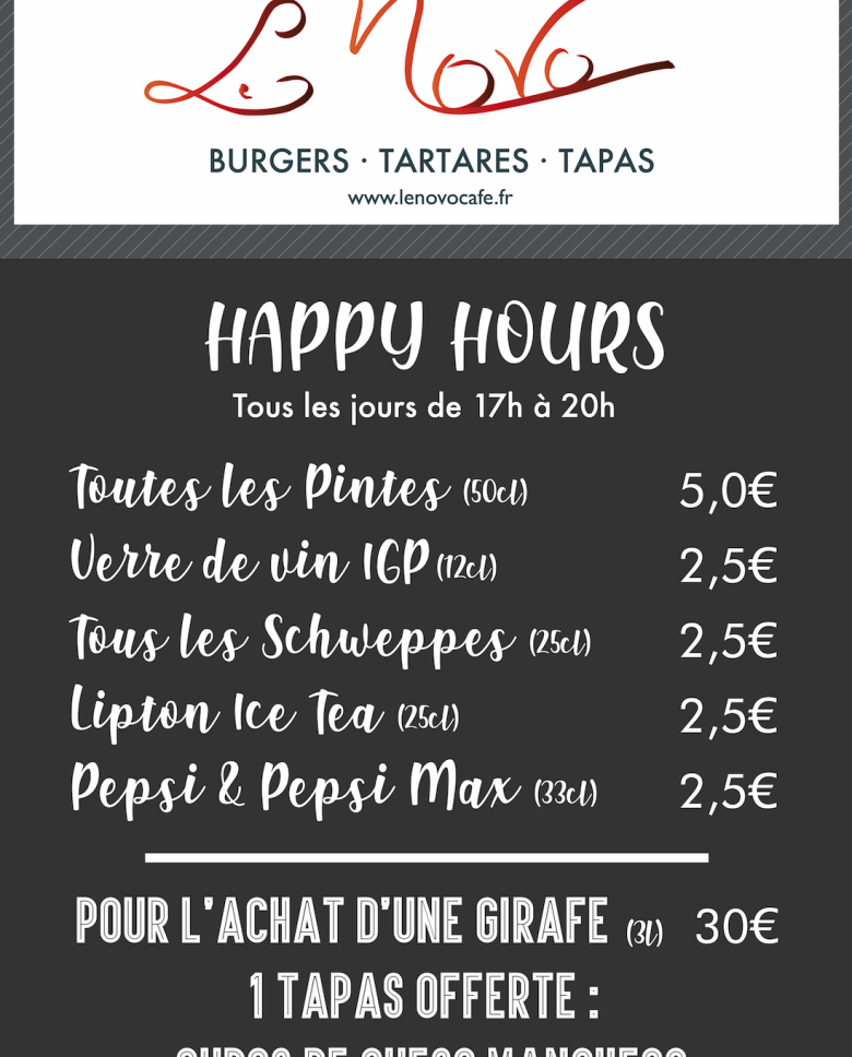 Happy Hours au Le Novo à Aix-en-Provence